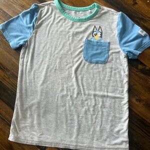 Kids' Gray and Blue T-Shirt